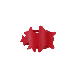 Flat Hair Clip | Small | Red Shooting Star