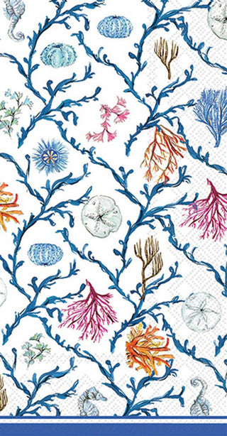 Marine Mosaic Paper Guest Towels - 16 Ct.