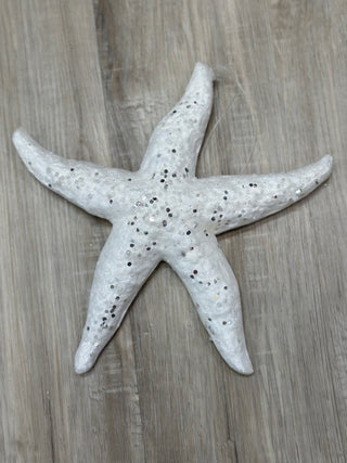 Large Starfish Ornament in White