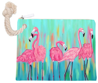 Flamingo Wristlet