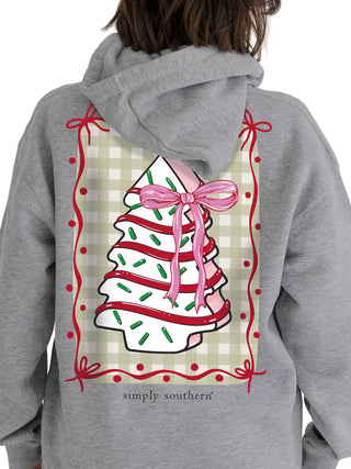 Farm Fresh Christmas Tree Hoodie In Heather Grey