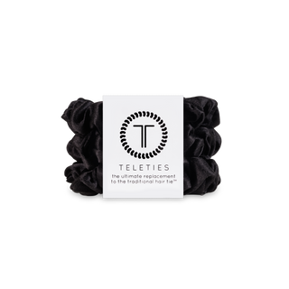 Silk Hair Scrunchie | Small | Jet Black
