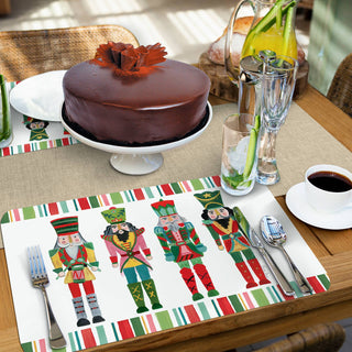 "Holiday Nutcrackers" Reversible Plastic Placemat