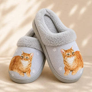Orange Tabby Slippers