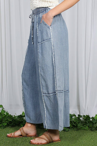 On A Weekend Trip Pant in Washed Denim