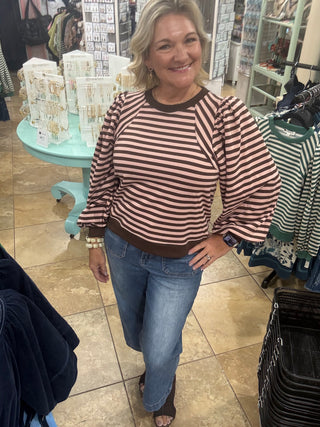 Follow Your Journey Top In Brown