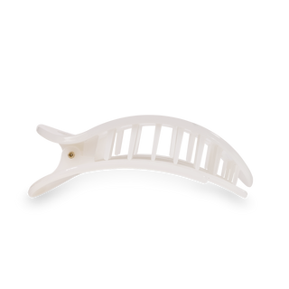 Round Flat Hair Clip | Small | Coconut White