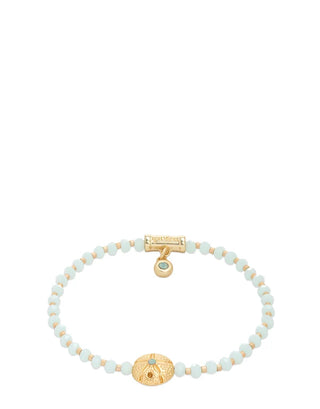 Twinkle Stretch Bracelet in Pale Blue/Sand Dollar