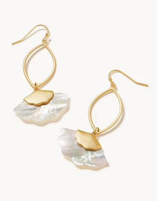 Buttercup Earrings in Mother-of-Pearl