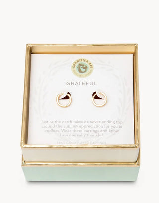 Sea La Vie Hoop Earrings in Grateful/Ring