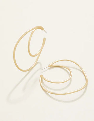 Winding Oak Hoop Earrings