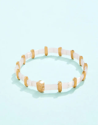 Kerra Stretch Bracelet Gold/Pearl
