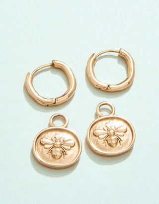 Mason Bee Convertible Hoop Earrings