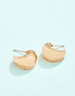 Hawser Hoop Earrings in Gold