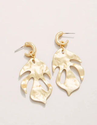 Kai Leaf Earrings in Gold