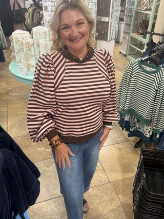 Follow Your Journey Top In Brown