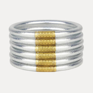 Silver All Weather Bangles® (Set of 6) - Serenity Prayer