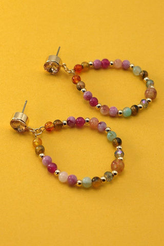 Beaded Teardrop Earrings