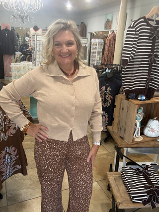 Clever Plans Sweater In Oatmeal