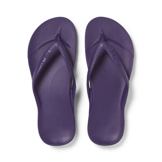 Archies Arch Support Flip Flops in Acai Purple
