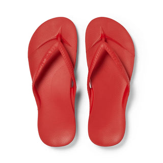 Archies Arch Support Flip Flops in Chili Red