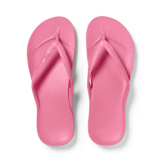 Archies Arch Support Flip Flops in Hot Pink