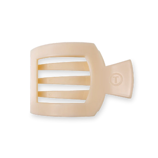 Square Flat Hair Clip | Medium | Almond Beige
