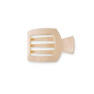 Square Flat Hair Clip | Small | Almond Beige