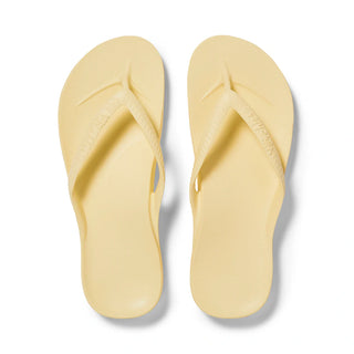 Archies Arch Support Flip Flops in Lemon