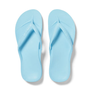 Archies Arch Support Flip Flops in Sky Blue