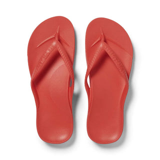 Archies Arch Support Flip Flops in Coral