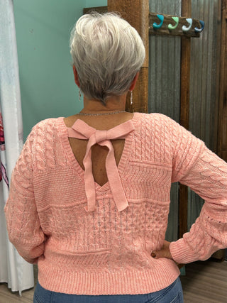 More Than Time Sweater in Pink