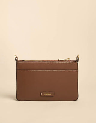 Straw Lane Phone Crossbody in Natural/Brown