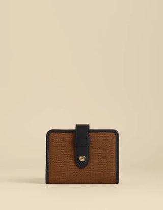 Sable League Mini Wallet In Toffee/Black