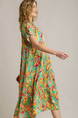 Playful Paisley Dress