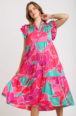 Magenta Sunshine Maxi Dress