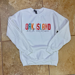 Watercolor Sweatshirt - Oak Island