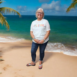 Watercolor Short Sleeve T-Shirt - Oak Island