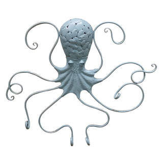 Metal Octopus Wall Art - Blue