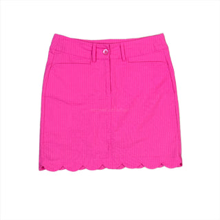 Beachtime Scallop Skort in Bright Hot Pink