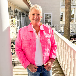 Beachtime Travel Jacket in Bahama Pink