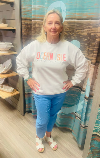 Watercolor Sweatshirt - Ocean Isle