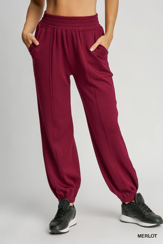 Can't Stop Me Pants In Merlot