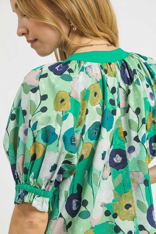 Field Of Flowers Dress in Jade