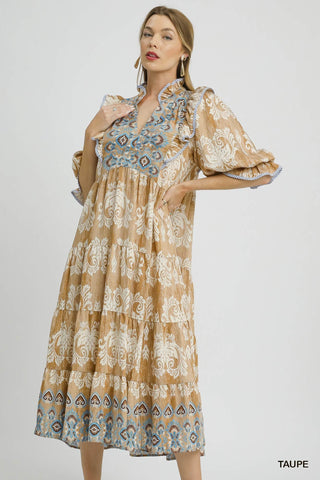 This Right Here Dress In Taupe