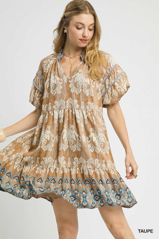 Catch Me Dress In Taupe
