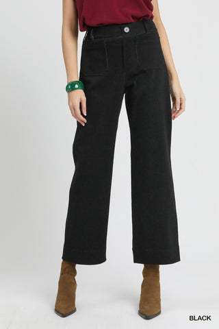 Out In Plain Sight Denim Pants In Black