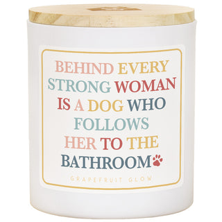 Behind Every Strong Woman Candle - Grapefruit Glow