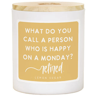 Happy On Monday Candle - Lemon Sugar