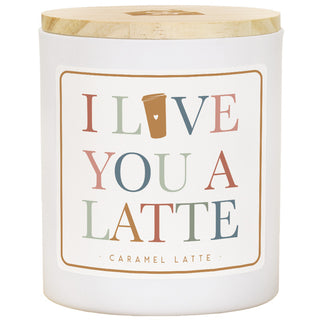 I Love You A Latte Candle - Caramel Latte
